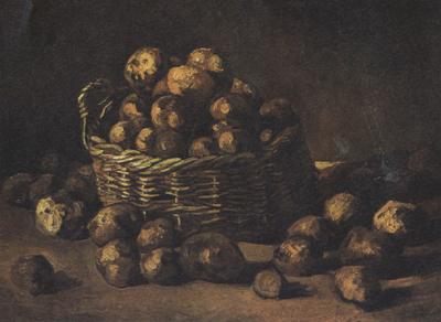 Vincent Van Gogh Still life with a Basket of Potatoes (nn04) oil painting image